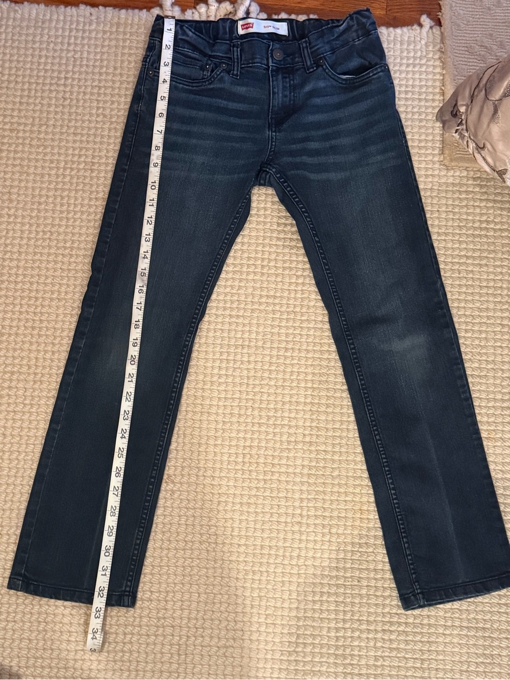 Levi's Boys Dark Wash Straight Leg Jeans Size 10